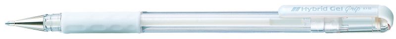 Pentel Gel-Tintenroller Hybrid Gel Grip K118, 0,4mm, Weiß