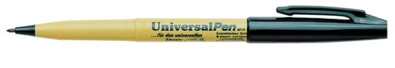 Pentel Permanent-Marker Universal Pen, 1mm Rundspitze, Schwarz