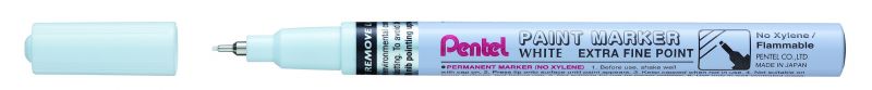Pentel Deko-Lack-Marker feine Nadelspitze, 0,7mm, Weiß
