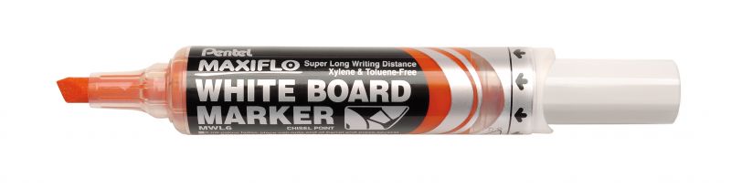 Pentel Whiteboard-Marker Maxiflo MWL6, 2 - 5,9mm Keilspitze, Rot