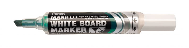 Pentel Whiteboard-Marker Maxiflo MWL6, 2 - 5,9mm Keilspitze, Grün