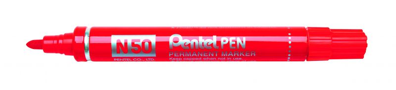 Pentel Permanent-Marker Pentel Pen N50, 2mm Rundspitze, Rot