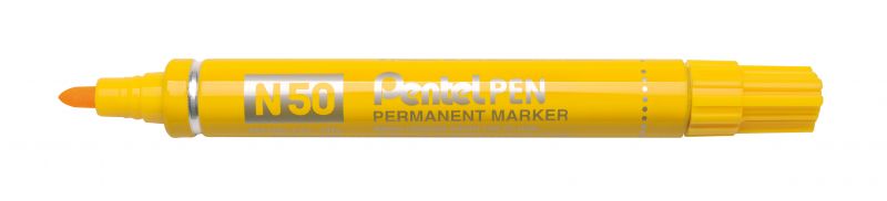 Pentel Permanent-Marker Pentel Pen N50, 2mm Rundspitze, Gelb