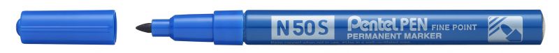 Pentel Permanent-Marker Pentel Pen N50S, 1mm Rundspitze, Blau