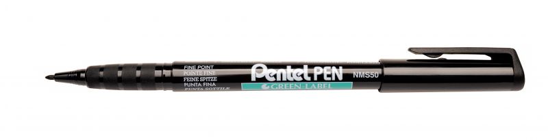 Pentel Permanent-Marker Pentel Pen NMS50, 1mm Rundspitze, Schwarz