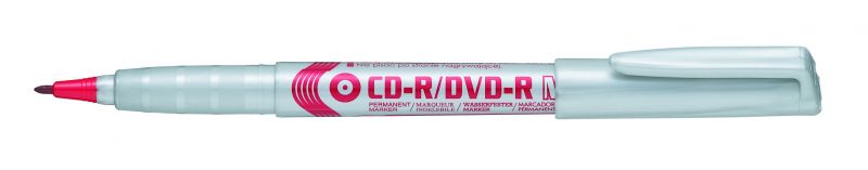 Pentel Permanent-Marker für CD/DVD NMS51, 1mm Rundspitze, Rot
