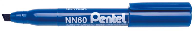 Pentel Permanent-Marker Pentel Pen NN60, 2 - 6mm Keilspitze, Blau