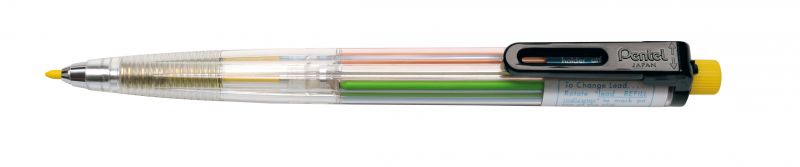 Pentel Druckbuntstift Mehrfarb-Zeichenstift PH158, 2,0mm Stift mit 8 Farben