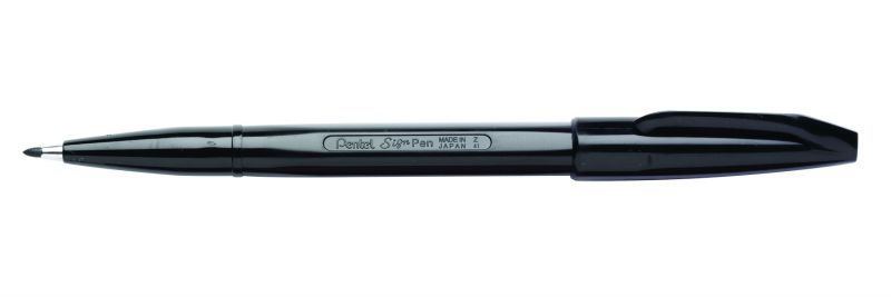 Pentel Faserschreiber Sign Pen S520, 0,8mm, Schwarz