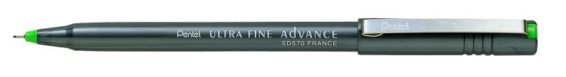Pentel Fineliner Ultra Fine Advanced SD570, 0,4mm, Grün