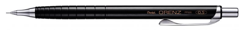 Pentel Druckbleistift Orenz XPP505 mit Anti-Minenbruch-Technik, 0,5mm HB, Gehäusefarbe: Schwarz