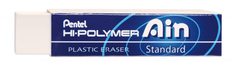 Pentel Radiergummi Hi-Polymer Ain ZETH, empfehlenswert für hart schreibende Bleistifte