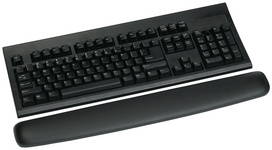 3M Gel Handgelenkauflage für Tastaturen, schwarz Lederoptik