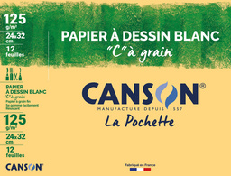 CANSON Zeichenpapier C à Grain, DIN A4, 125 g/qm
