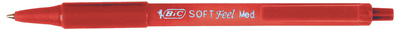 BIC Druckkugelschreiber Soft Feel Clic Grip, rot