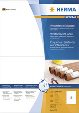 HERMA Etiketten SPECIAL, 210 x 297 mm, wetterfest