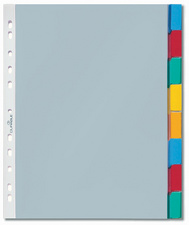DURABLE Hüllenregister, A4, 8-teilig, 1 - 8, transparent