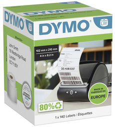 DYMO LabewlWriter-Ordner-Etiketten, 59 x 190 mm, weiß