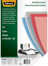 Fellowes Deckblatt, DIN A4, PVC, transparent, 0,24 mm