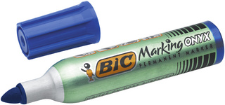 BIC Permanent-Marker Marking Onyx 1482, Rundspitze, blau