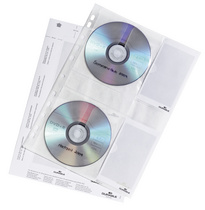 DURABLE CD-/DVD-Hülle COVER S, für 2 CDs, PP, 156 x 288 mm