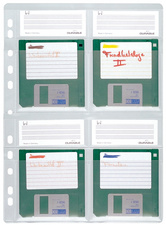 DURABLE Disketten-Hülle, für 4 x 3,5 Disketten, DIN A4