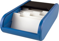 helit Visitenkartenbox the personal, blau-transluzent