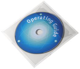 DURABLE Selbstklebetaschen POCKETFIX CD/DVD, transparent