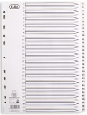 ELBA Tauenpapier-Register, Zahlen 1-31, DIN A4, 31-teilig