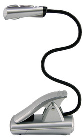 WEDO LED-Leselampe mit Clip, mobil, 1 LED, schwarz