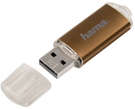 hama USB 2.0 Speicherstick FlashPen Laeta, 128 GB, silber