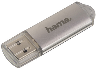 hama USB 2.0 Speicherstick FlashPen Laeta, 16 GB, grau