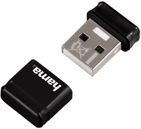 hama USB 2.0 Speicherstick FlashPen Smartly, 8 GB, schwarz