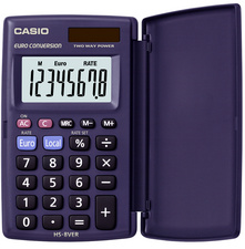 CASIO Taschenrechner HS-8 VER, Solar-/ Batteriebetrieb