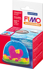 FIMO Schneekugel, oval, Maße: (B)70 x (T)52 x (H)55 mm