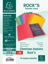 EXACOMPTA Aktendeckel ROCKS, DIN A4, fuchsia