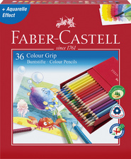 FABER-CASTELL Dreikant-Buntstifte Colour GRIP, Atelierbox