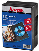 hama DVD-Leerhülle, Jewel Case, schwarz