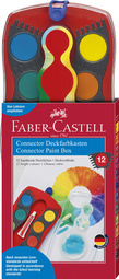 FABER-CASTELL Deckfarbkasten CONNECTOR, 24 Farben