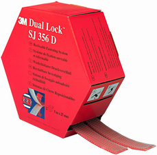 3M Dual Lock Flexibler Druckverschluss, Spenderbox, schwarz