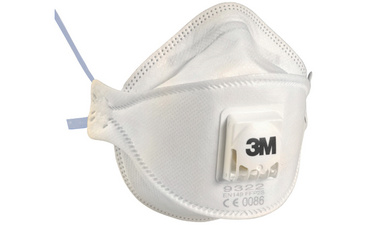 3M Atemschutzmaske 9322 - Komfort, Schutzstufe: FFP-2