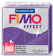 FIMO EFFECT Modelliermasse, ofenhärtend, glitter-blau, 57 g