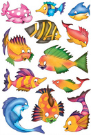 HERMA Sticker DECOR Bunte Fische