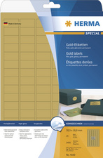 HERMA Folien-Etiketten SPECIAL, 48,3 x 25,4 mm, gold