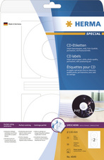HERMA Inkjet CD/DVD-Etiketten SPECIAL, Durchmesser: 116 mm