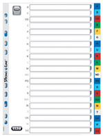 ELBA Zahlen Kunststoff-Register, aus PP, DIN A4, 12-teilig