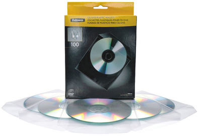 Fellowes CD-/DVD-Kunststoffhülle, transparent