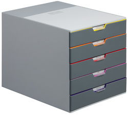 DURABLE Schubladenbox VARICOLOR 5, mit 5 Schubladen
