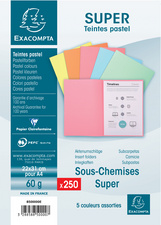 EXACOMPTA Aktendeckel SUPER 60, DIN A4, 60 g/qm, blau