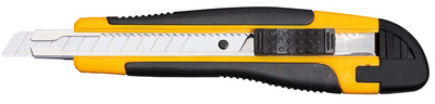 WEDO Allround-Cutter, Klinge: 18 mm, schwarz/gelb